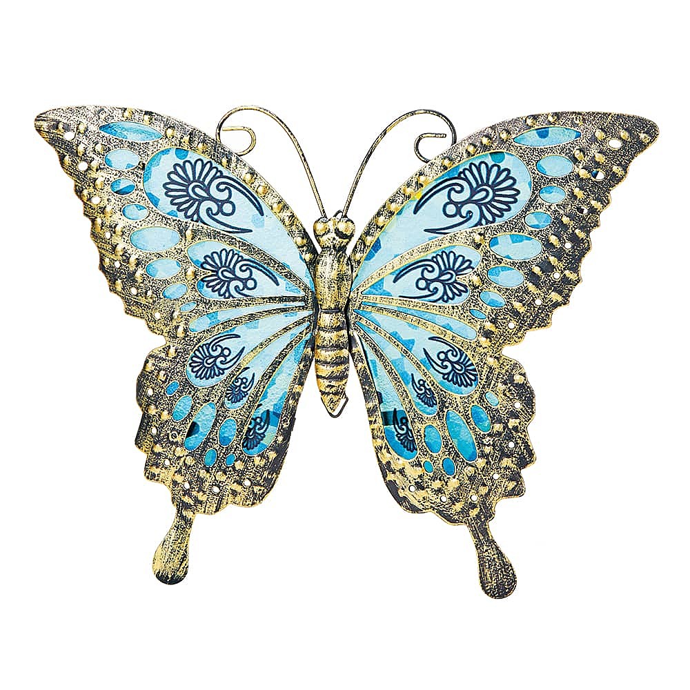 Sucrier En Métal Argenté Art Nouveau Avec Décor Papillon - Vintage