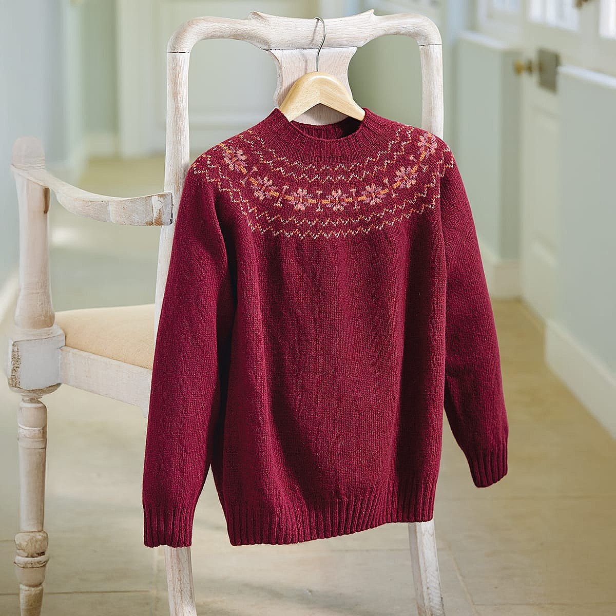 Chandails Fair Isle 2025 pour femmes - Coupe ample - Manches longues