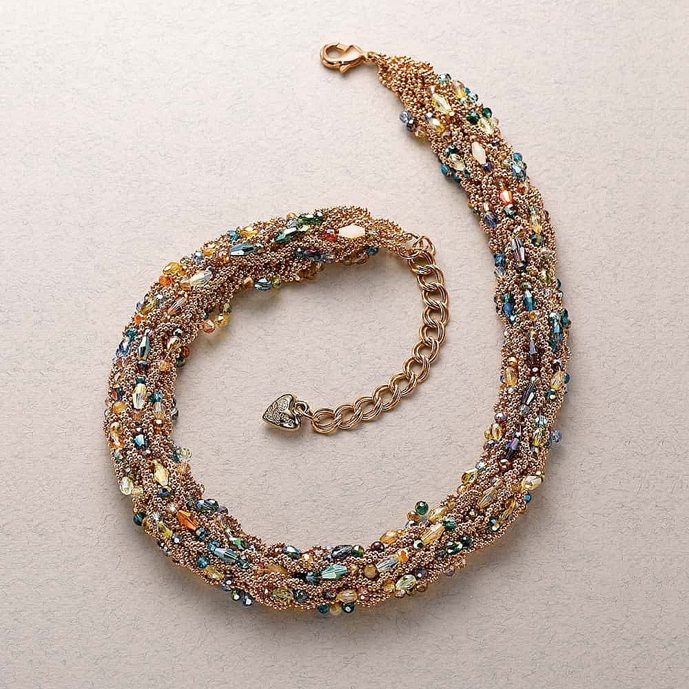 Collier Mammaire Tressé Western - Cuir Brut Dark Oil - Multicolore - Aledosaddlery