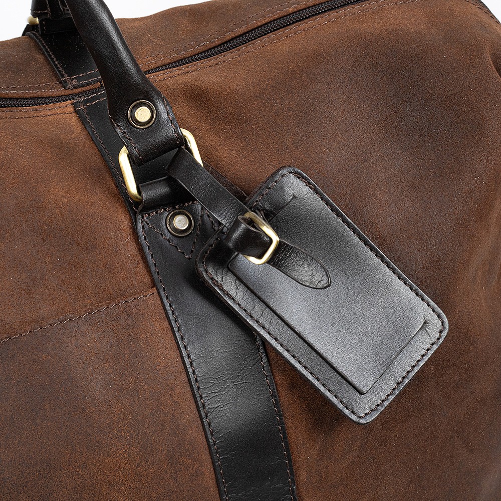Sac Latéral Longride 19 Litres - Coton Ciré Et Cuir Noir, Neuf, Garantie 2 Ans