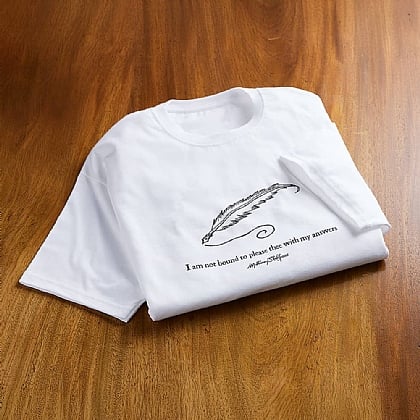 T-shirt en coton citation de Shakespeare